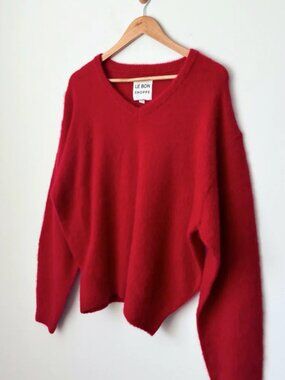 Le Bon Shoppe Red James Mohair Sweater